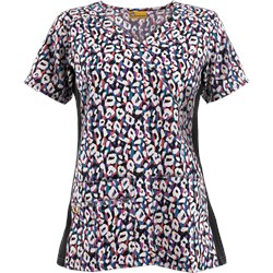 WonderWink Scrubs Four-Stretch Rodeo Drive Print Top