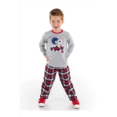 Denokids Gülenyüz Ekose Erkek Çocuk Pantolon Takım CFF-21S1-019