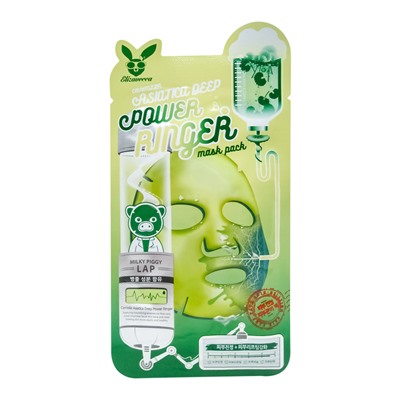 Elizavecca Power Ringer Mask Pack CentellaAsiatica Deep Тканевая маска с экстрактом центеллы азиатской 23мл