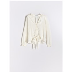 Bluse mit Bindedetail