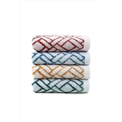 Soley | Celosia | %100 Pamuklu Ipliği Boyalı 4'lü El / Yüz Havlusu Seti HV.CELOSIA.4LUSET