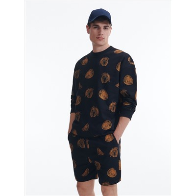 Shorts aus French Terry mit hohem Baumwollanteil
