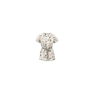 UA Springtime Hop Coffee Bean Mock Wrap Scrub Top