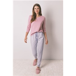 Camiseta manga corta algodón perchado rosa