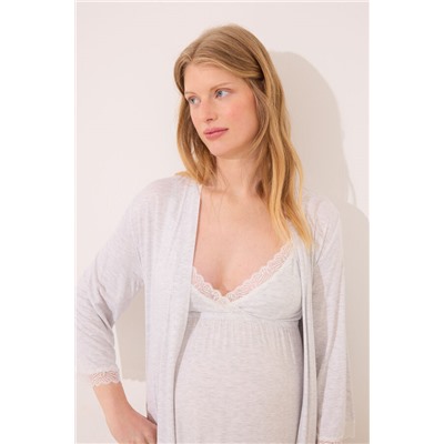 Bata midi "maternity" soft touch gris