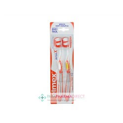 Elmex Anti-Caries Brosse à Dents InterX Souple x2Lot  × 2