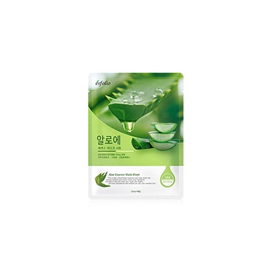 Тканевая маска для питания и увлажнения кожи с алоэ вера от Esfolio 23 мл / Esfolio aloe vera essence sheet mask 23 ml