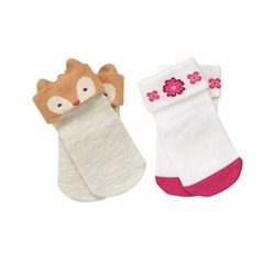 Squirrel & Flower Socks