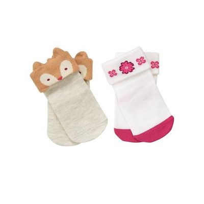 Squirrel & Flower Socks