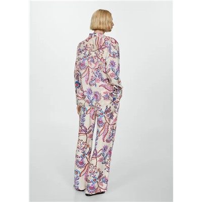 Camisa fluida estampado floral
