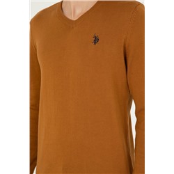 Erkek Slim Fit V Yaka Coconut Basic Kazak