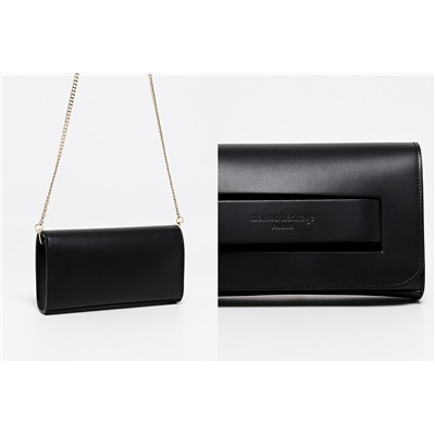 Bandolera de piel Safy Negro