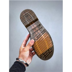 Dr. Martens Martin 1460 классической серии с 8 отверстиями из мягкой матовой кожи личи черного цвета для мужчин и женщин