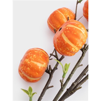 Ветка декоративная, 94 см, полиэстер/пластик, Тыквы, Bright pumpkin