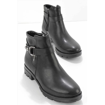 Bambi Siyah Kadın Bot & Bootie K02216011809
