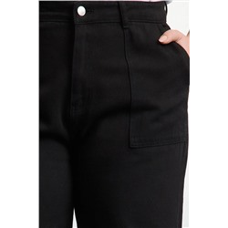 Siyah Yüksek Bel Geniş Paça Büyük Beden Wide Leg Jeans TBBAW25CJ00001