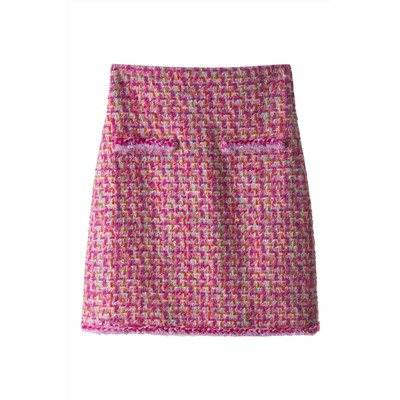 Falda recta Rosa