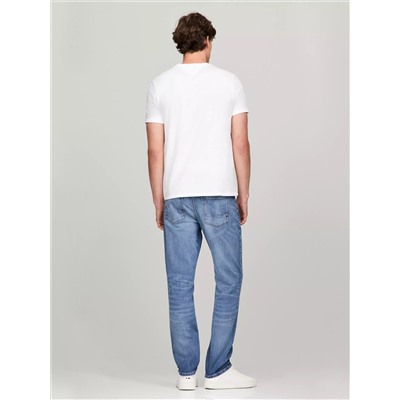 Embroidered Tommy Logo Slim Fit T-Shirt