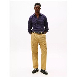 Slim Fit Check Stretch Oxford Shirt