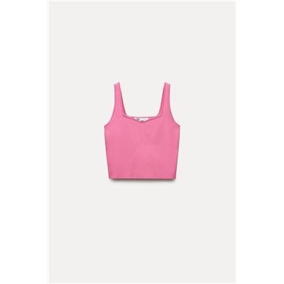 FROM 24.07 TO 10.01 PLAIN KNIT CROP TOP