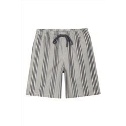 Short Blanco y gris oscuro