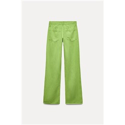 WIDE-LEG MID-RISE TROUSERS