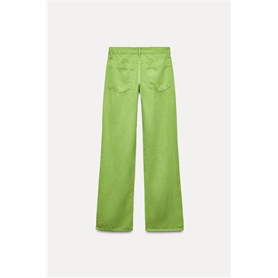 WIDE-LEG MID-RISE TROUSERS