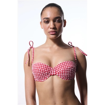 Penti, Texas Red Pötikare Balenli Balconette Bikini Üstü