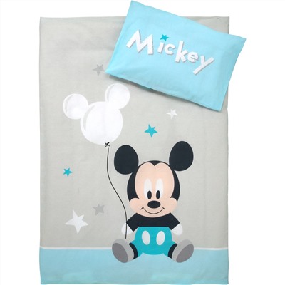 Micky Maus Bettwäsche zum Knöpfen