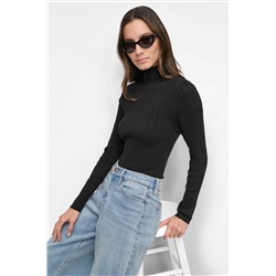 RIBBED MOCK NECK BODYSUIT