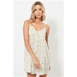 Camisón - Blanco y verde claro