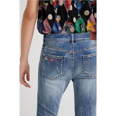 Pantalón vaquero skinny tobillero