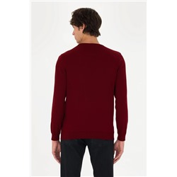 Erkek Bordo Basic Kazak