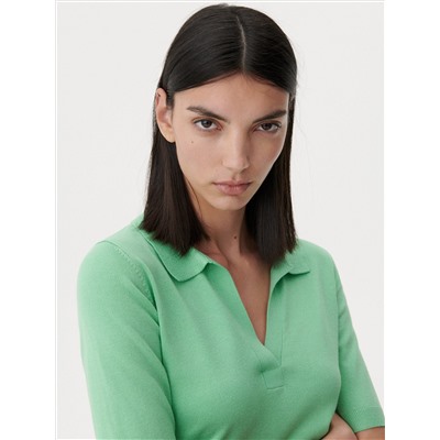 Oberteil im Polo-Stil aus Jersey