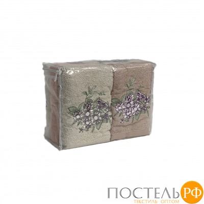 Полотенеце Карвен Elit 50*90 6шт.махра с вышивкой H 7000 GELINCEK