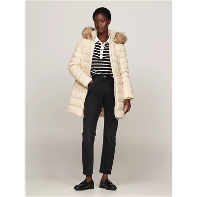 Hooded Water-Repellent Down Coat