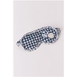 Antifaz SmileyWorld® cuadros vichy azul