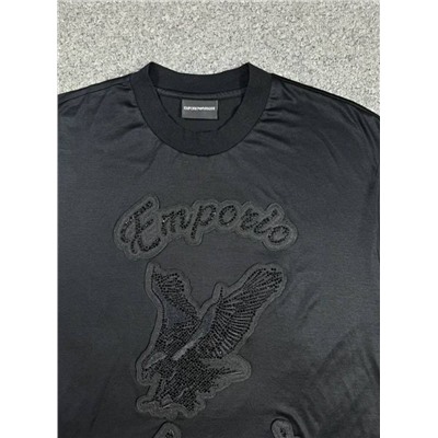 Мужская футболка Emporio Arman*i 🖤  Экспорт. Оригинал. Внутренняя этикетка срезана   Материал: лиоцелл, тенсель, хоопок