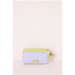 Neceser pequeño estuche hojas multicolor