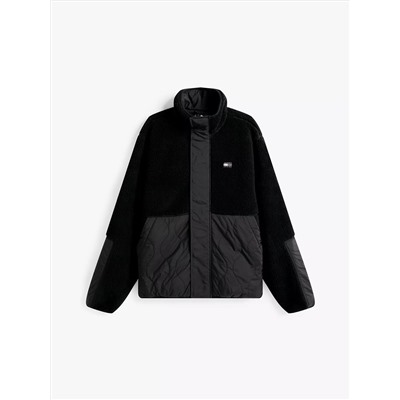 Tommy Jeans Mixed Media Teddy Jacket