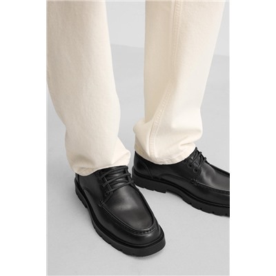 ZAPATO PIEL BORDÓN