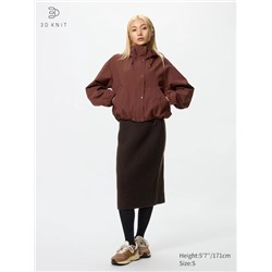 3D Knit Seamless Soufflé Yarn Skirt