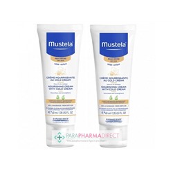 Mustela Peau Sèche Crème Nourrissante au Cold Cream 2x40mlLot  × 2