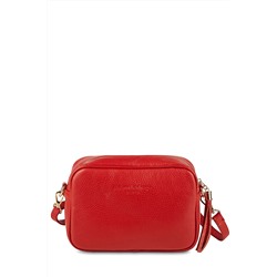 Bandolera de piel Gaby Rojo