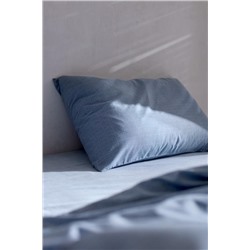 Odette King Size %100 Pamuk Ranforce Baskılı Nevresim Takımı - Koyu Mavi