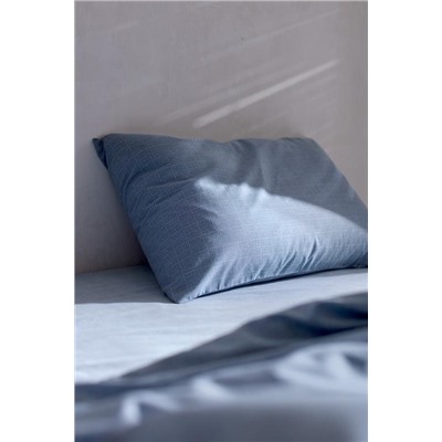 Odette King Size %100 Pamuk Ranforce Baskılı Nevresim Takımı - Koyu Mavi
