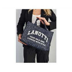 Сумка женская Lanotti 2504-2/синий леопард