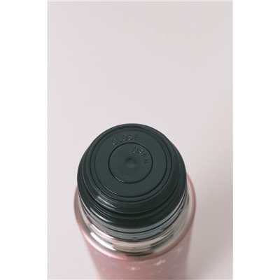 Botella termo metal rosa print astral