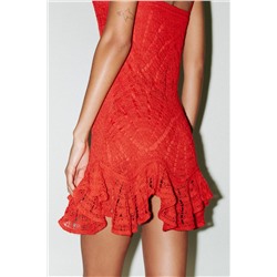 PEPLUM CROCHET DRESS