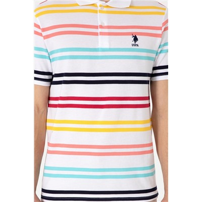 Erkek Regular Fit Polo Yaka Beyaz Tişört